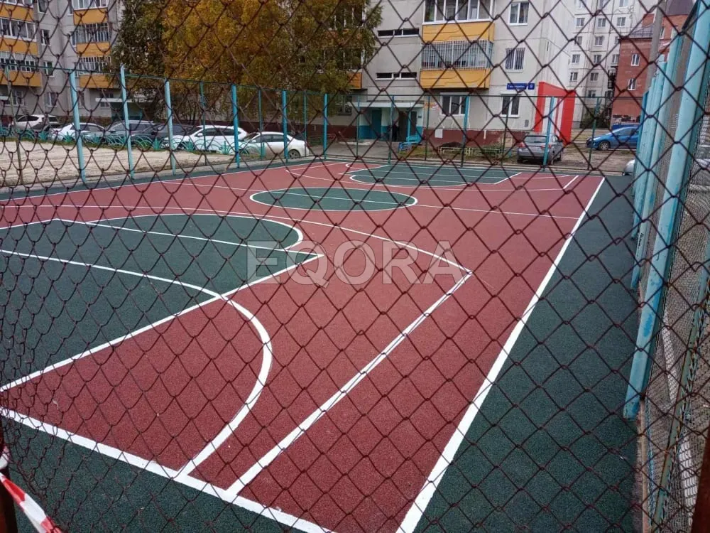 Резиновые покрытия из крошки для спортивных площадок в Болотном